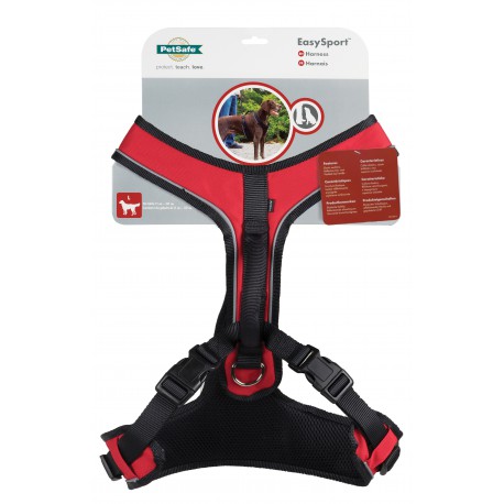 PETSAFE EASYSPORT CHIEN HARNAIS GRAND ROUGE  Laisses Et Colliers