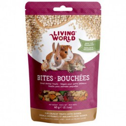 Régals quinoa LW p. petits animaux,60g LIVING WORLD Friandises