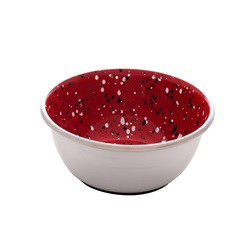Bol antid. DO inox,tacheté rouge,500ml DOGIT Bols Eau Et Nourriture