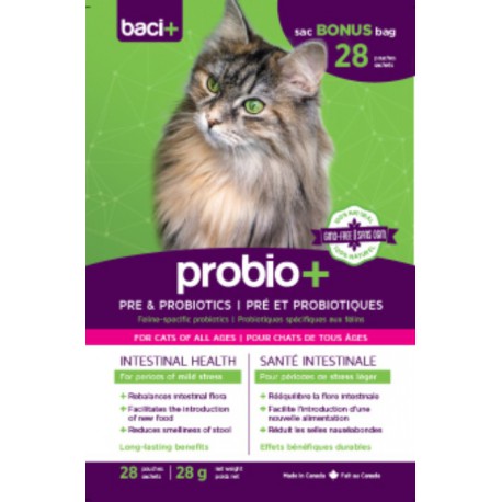 Format Bonus Probiotique pour chat 28gr BACI Produits traitement