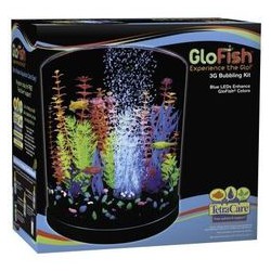 GloFish Half Moon with Blue LED Bubbler 3 Gal GLOFISH Rampes d'eclairage