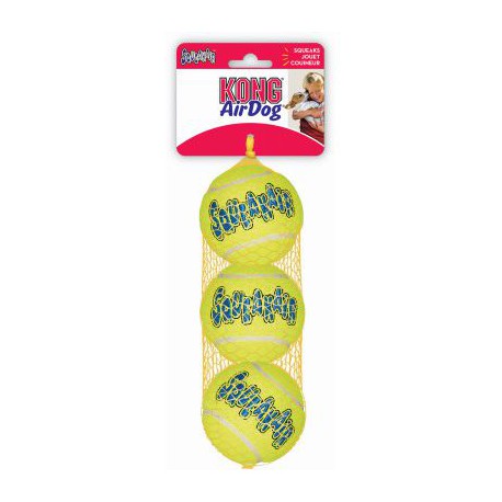 KONG Medium Air Squeaker Ball (3pk) KONG Jouets