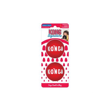 KONG Signature Balls 2-Pack Medium KONG Jouets