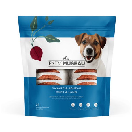 Chien -6 lbs -Agneau & Canard Hypoallergenique (24 medaillon FAIM MUSEAU Nourritures sèches