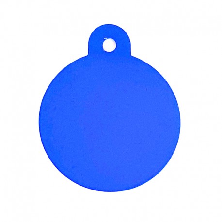 Médaille cercle petit bleu Engraved Medals