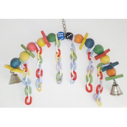 BEAKS! Hanging Beads and Chains Toy 8in Jouets