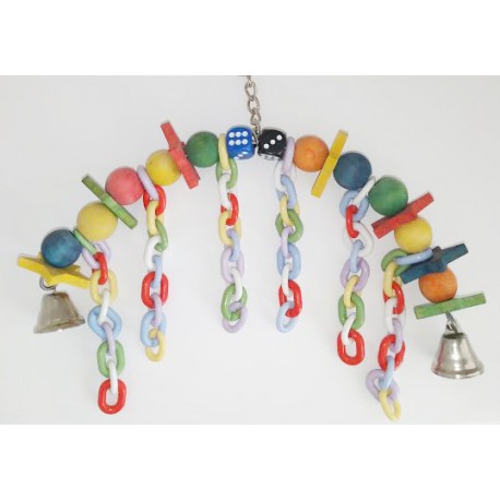 BEAKS! Hanging Beads and Chains Toy 8in  Jouets