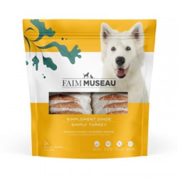 Chien -6 lbs - Simplement dinde (24 medaillons) FAIM MUSEAU Dry Food