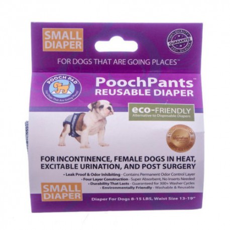 POOCHPANTS SMALL 8 À 15 LB POOCH PAD Maintenance Products