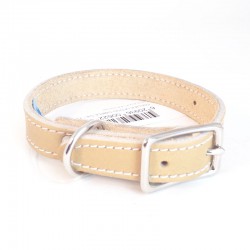 COLLIER SIMPLE PIQUÉ 5/8 X12 TAN ARIZONA Leashes And Collars