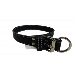 COLLIER SIMPLE PIQUÉ 1/2 X14 NOIR ARIZONA Leashes And Collars