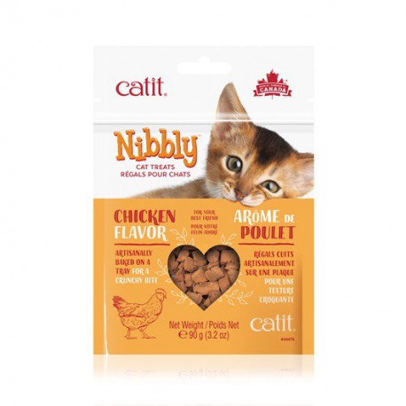 Régals CT Nibbly, poulet, 90 g CATIT Friandises