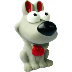 BUDZ CHIEN JOUET EN LATEX MINI CHIEN SQUEAKER 3,5 GRIS BUDZ Jouets