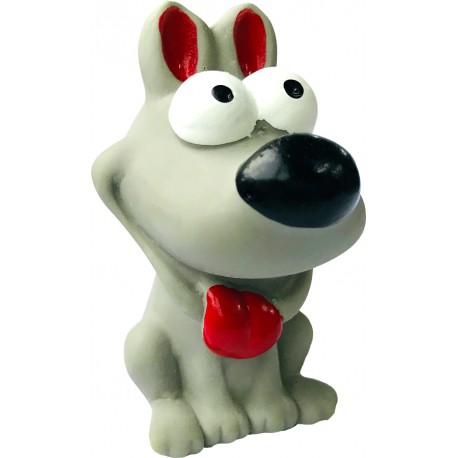 BUDZ CHIEN JOUET EN LATEX MINI CHIEN SQUEAKER 3,5 GRIS BUDZ Jouets