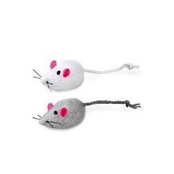 SIMON'S Fabric Rattle Mouse 2 pk 2 in  Toys
