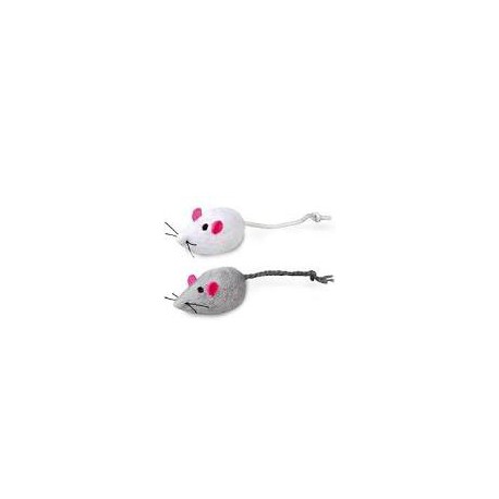 SIMON'S Fabric Rattle Mouse 2 pk 2 in  Toys