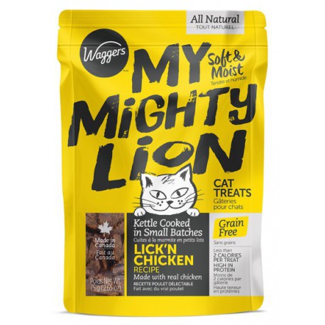 JAY'S MY MIGHTY LION, GATERIES POUR CHAT, POULET 75gr WAGGERS Treats