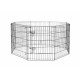 BUDZ CHIEN ENCLOS AVEC PORTE 24 X48 8 SECTIONS BUDZ Cages