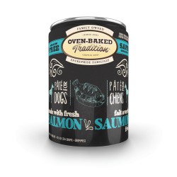 Pâté chien SAUMON adulte 354 g (12.5 oz) OVEN BAKED TRADITION Nourritures en conserve