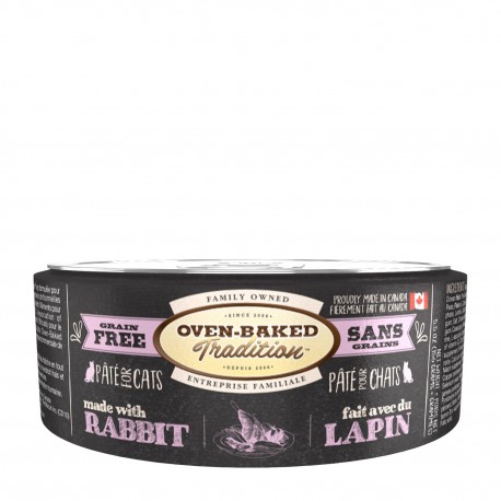 Pate chat LAPIN adulte 156g (5.5 oz) OVEN BAKED TRADITION Canned Food