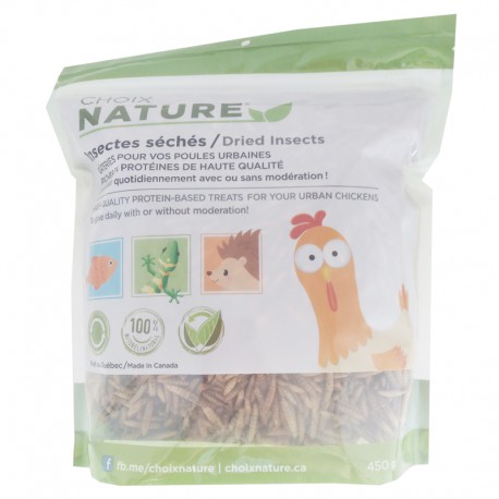 CHOIX NATURE LARVES SÉCHÉES 450GR CHOIX NATURE Farm products