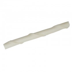 Cuir-Batonnets twist blanc 5 x 9/10mm Leather Bones