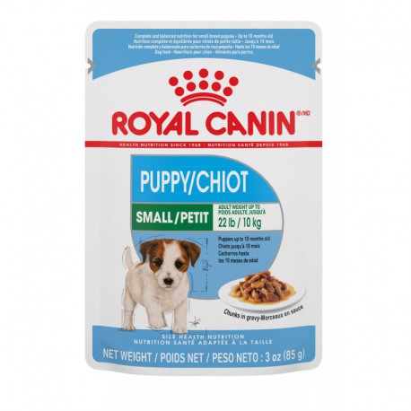 Puppy Small pouch / PETIT Chiot Pochette    CHUNKS IN GRAVY/ ROYAL CANIN Canned Food