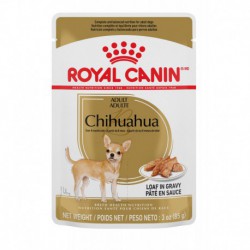 Chihuahua pouch / Chihuahua Pochette Ã‚Â LOAF IN GRAVY/PATE ROYAL CANIN Nourritures en conserve
