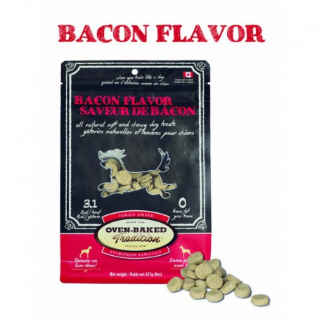 Gâteries pour chien au bacon 8oz OVEN BAKED TRADITION Treats