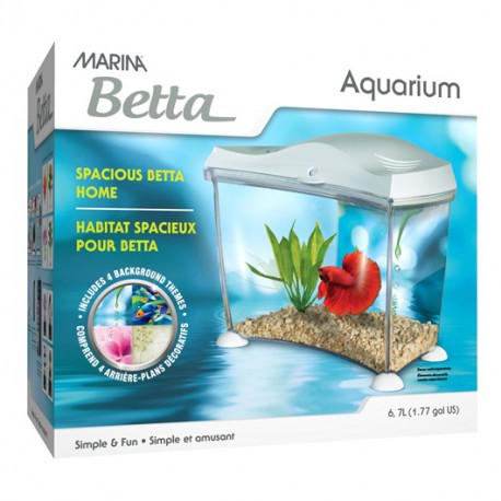 Aquarium Marina Betta, 6,7 L, blanc  Aquariums équipés