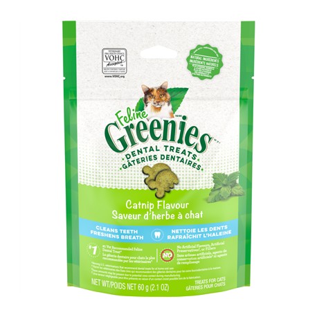 Greenies Feline Catnip Complete Dental Treat 2.1oz  Treats