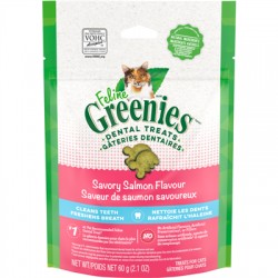 Greenies Feline Salmon Complete Dental Treat 2.1oz  Treats