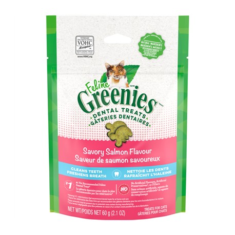 Greenies Feline Salmon Complete Dental Treat 2.1oz GREENIES Treats