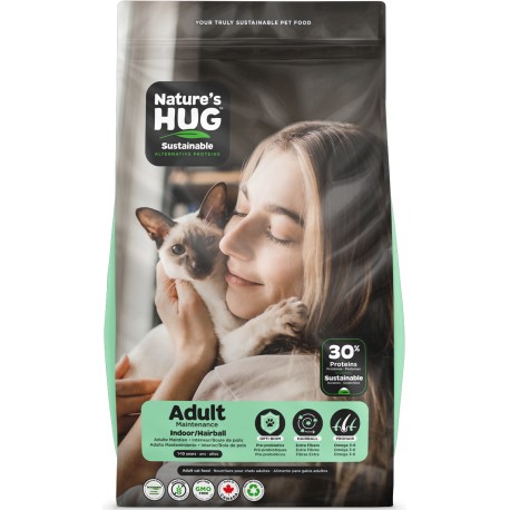 NH CHAT ADULTE INTÉRIEUR BOULE DE POILS 1.81 KG NATURE'S HUG Dry Food