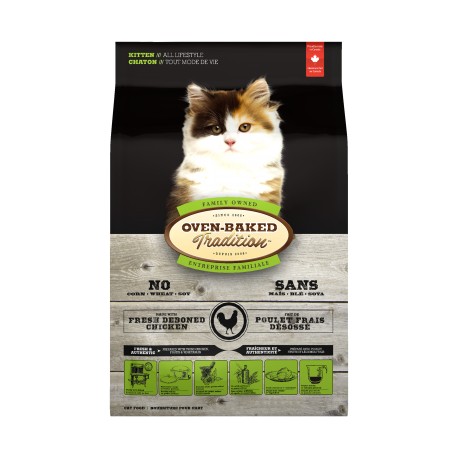 OBT Nourriture Chat - Chaton 2.5 lbs OVEN BAKED TRADITION Nourritures sèche