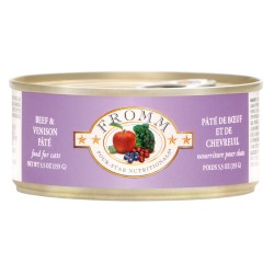 FROMM 4* CONS. CHAT BOEUF & CHEVREUIL 5.5oz Canned Food