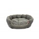 BUDZ CHIEN LIT ROND REBORDS ELEVES DELUXE 29 X24 GRIS  Lits, coussins, paniers