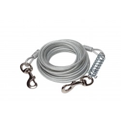 BUDZ CHIEN CABLE ATTACHE 30 AVEC RESSORT (JUSQU’A 160 LBS) BUDZ Laisses et colliers