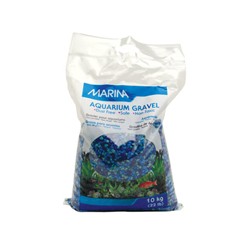 Gravier col. MA p.aq.,3 tons/bleu,10kg-V Gravier d'aquarium