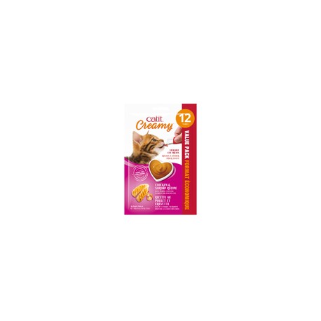 Gâteries Catit Creamy, plt-crev,12x15g CATIT Treats