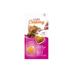 Gâteries Catit Creamy, plt-crev, 5x15g