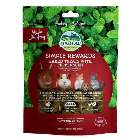 OXBOW RONGEUR GATERIES CUIT MENTHE POIVREE 2OZ OXBOW Treats