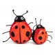 Fabdog Faball Squeakey Dog Toy - Lady Bug S