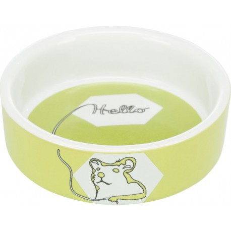 BOL EN CÃ‰RAMIQUE HAMSTER 90 ML / 8 CM ASSORTI  Accessoires divers