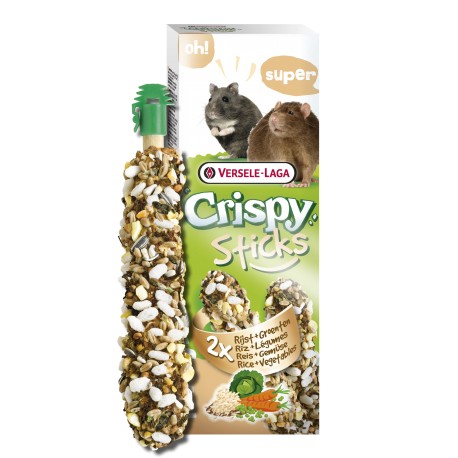 VL Crispy sticks hamster-rat riz & legumes  55g VERSELE-LAGA Treats
