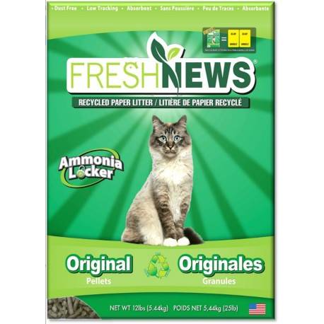 Fresh news Litière de papier chat 12 lbs FRESH NEWS Litières