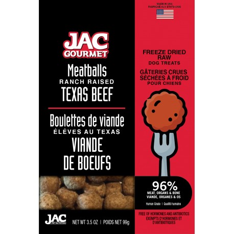 JAC CHIEN - GATERIE BOULETTE DE BOEUF 3.5OZ  Treats