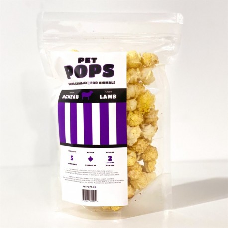 PET POPS POPCORN AGNEAU 55G