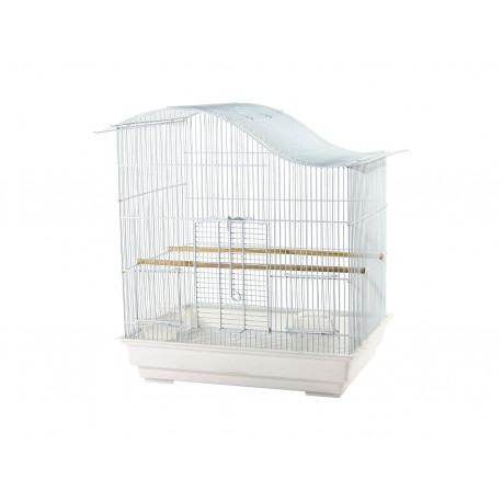 PROMO - FÃ©vrier - CAGE PINSON ABELIA 18,5X14X21,5 BLANC DAYANG Cages equipées