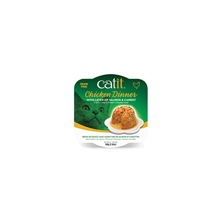 Repas poul. CT, saumon/carottes, 80 g  Nourritures en conserve